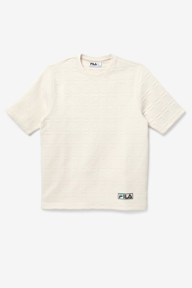 Fila T-Shirt Mens Beige - Boldface - Philippines 3150496-NS